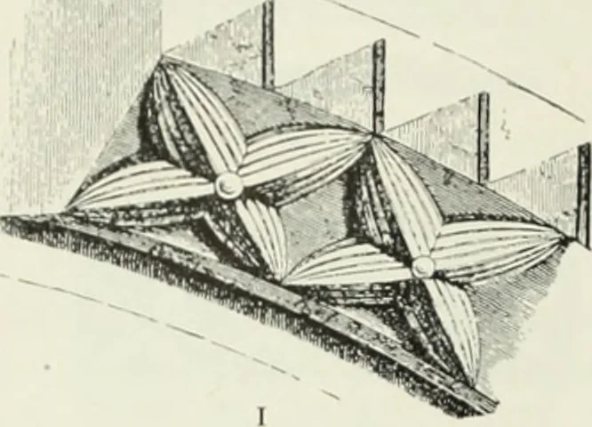 An illustration from An introduction to English church architecture : from the eleventh to the sixteenth century, 1913, leaf 245