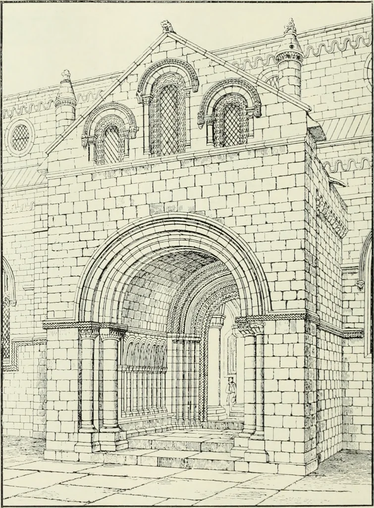 An illustration from An introduction to English church architecture : from the eleventh to the sixteenth century, 1913, leaf 247