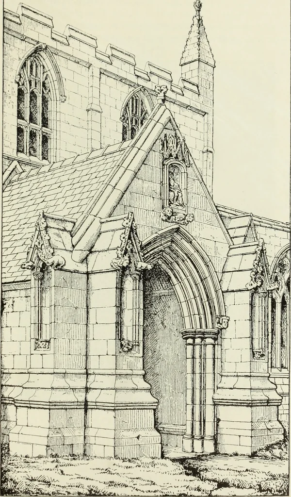 An illustration from An introduction to English church architecture : from the eleventh to the sixteenth century, 1913, leaf 248