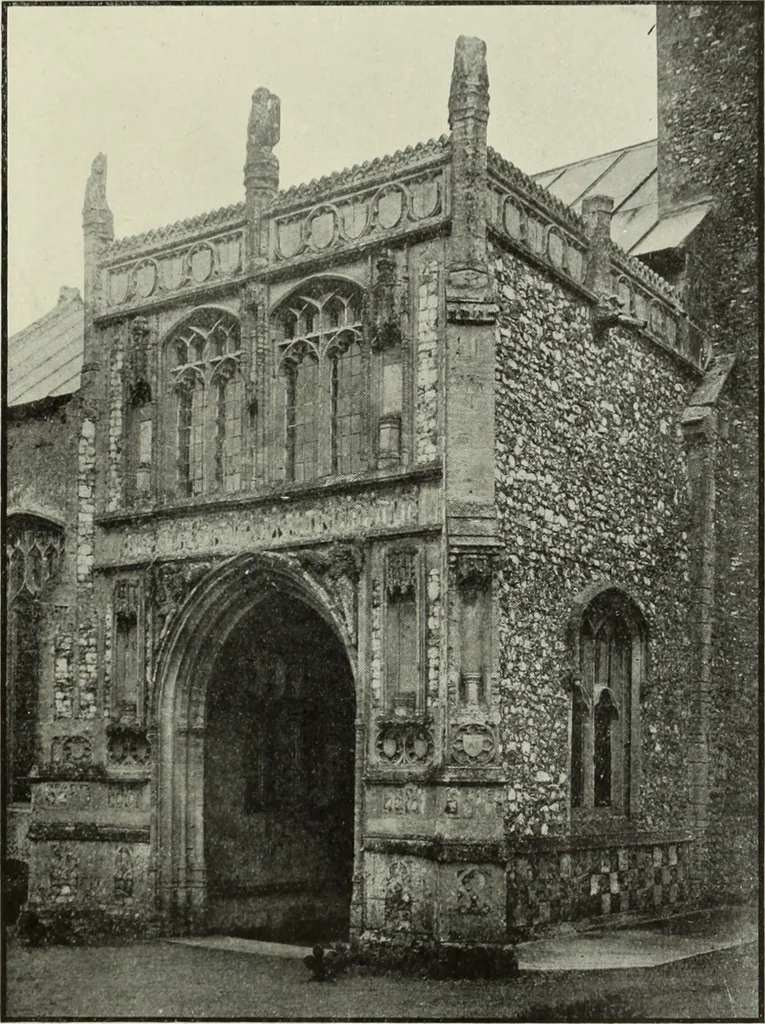 An illustration from An introduction to English church architecture : from the eleventh to the sixteenth century, 1913, leaf 250