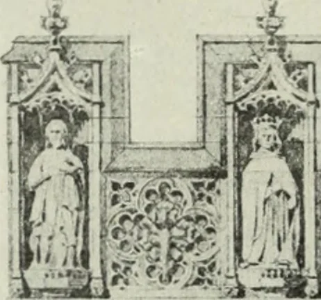 An illustration from An introduction to English church architecture : from the eleventh to the sixteenth century, 1913, leaf 257