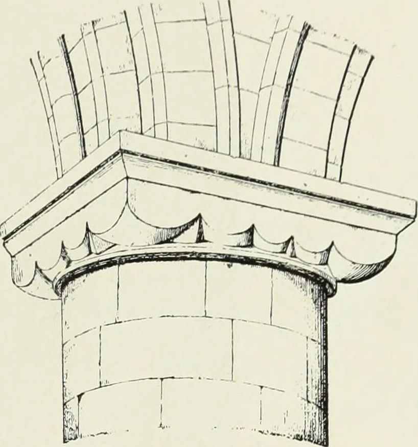 An illustration from An introduction to English church architecture : from the eleventh to the sixteenth century, 1913, leaf 26