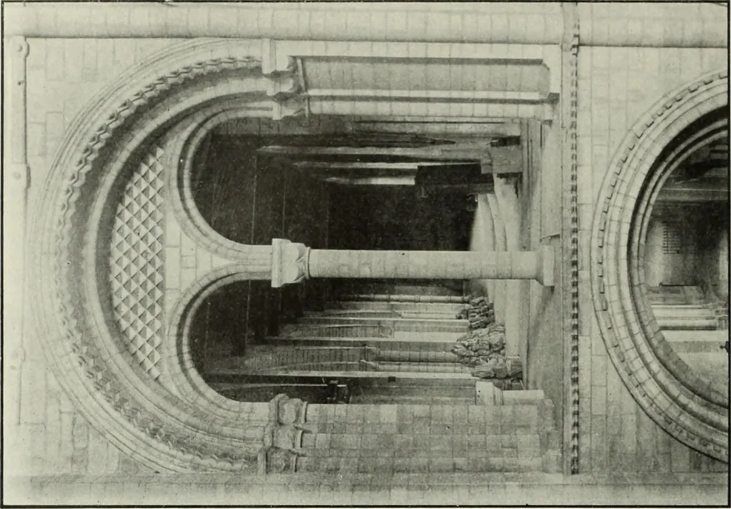 An illustration from An introduction to English church architecture : from the eleventh to the sixteenth century, 1913, leaf 261