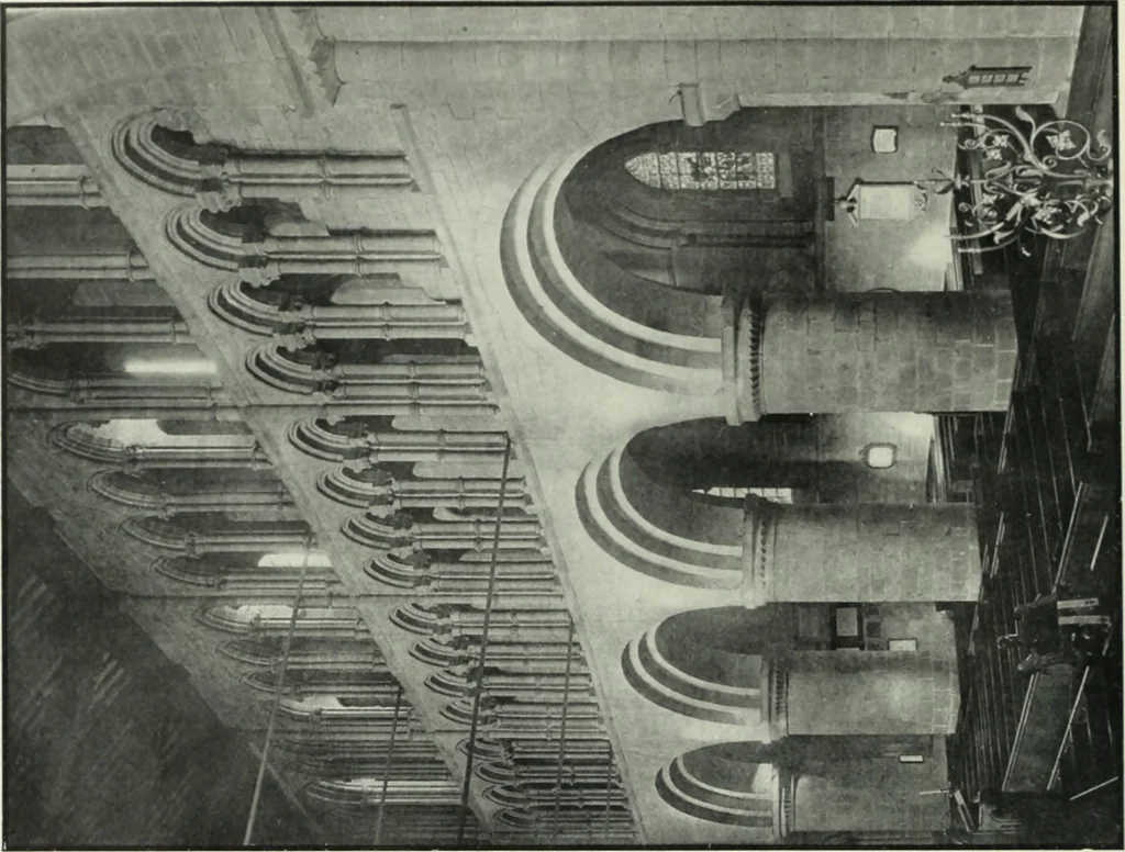 An illustration from An introduction to English church architecture : from the eleventh to the sixteenth century, 1913, leaf 267