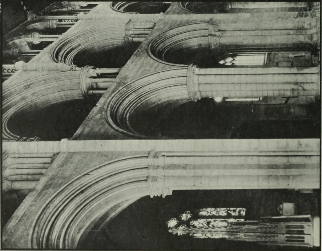 An illustration from An introduction to English church architecture : from the eleventh to the sixteenth century, 1913, leaf 267