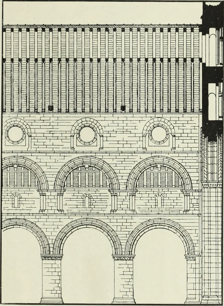 An illustration from An introduction to English church architecture : from the eleventh to the sixteenth century, 1913, leaf 268