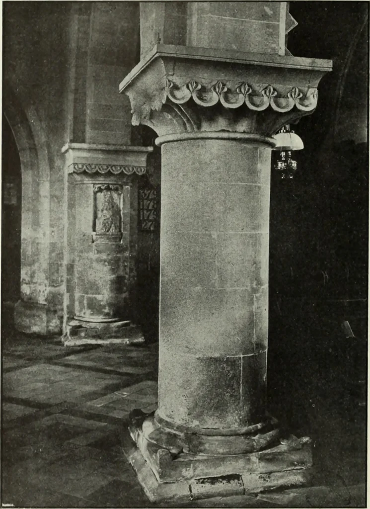 An illustration from An introduction to English church architecture : from the eleventh to the sixteenth century, 1913, leaf 27