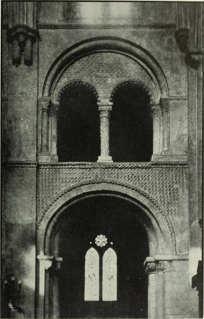 An illustration from An introduction to English church architecture : from the eleventh to the sixteenth century, 1913, leaf 270