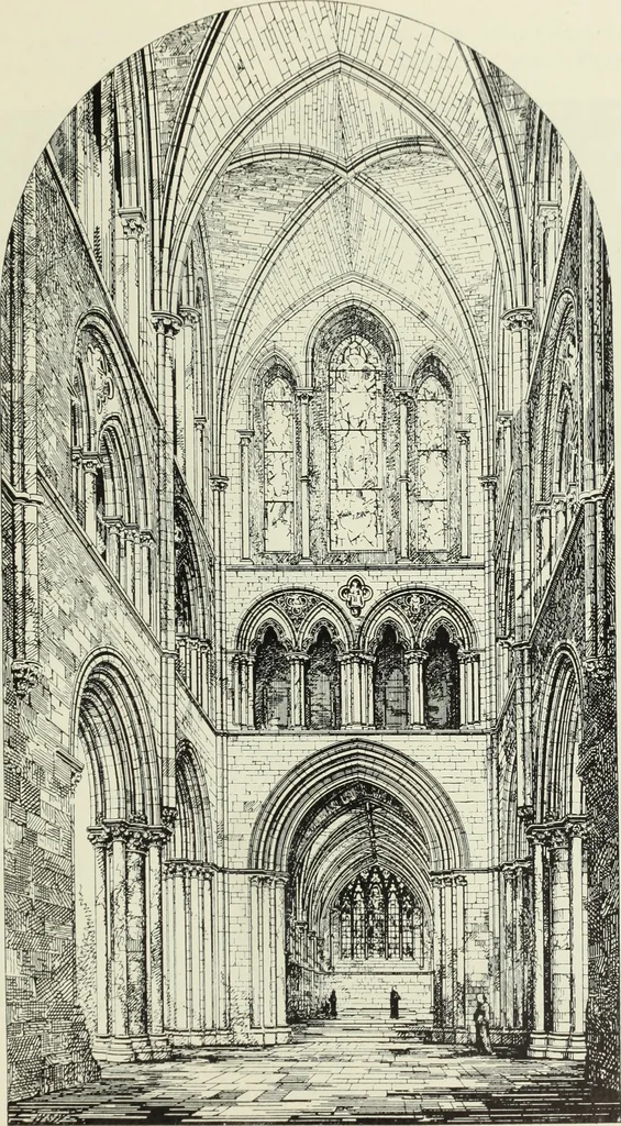 An illustration from An introduction to English church architecture : from the eleventh to the sixteenth century, 1913, leaf 274