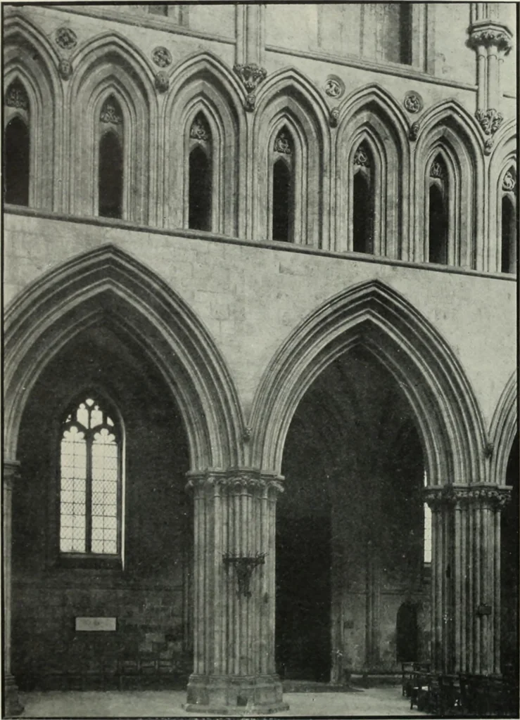 An illustration from An introduction to English church architecture : from the eleventh to the sixteenth century, 1913, leaf 277