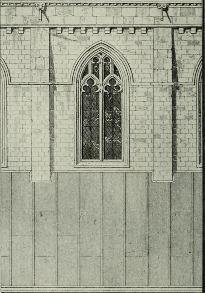 An illustration from An introduction to English church architecture : from the eleventh to the sixteenth century, 1913, leaf 279