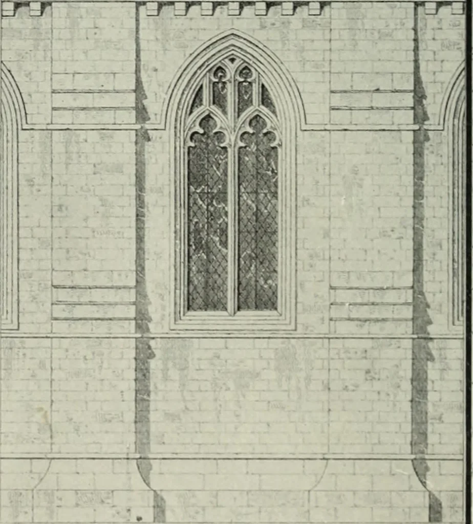 An illustration from An introduction to English church architecture : from the eleventh to the sixteenth century, 1913, leaf 279