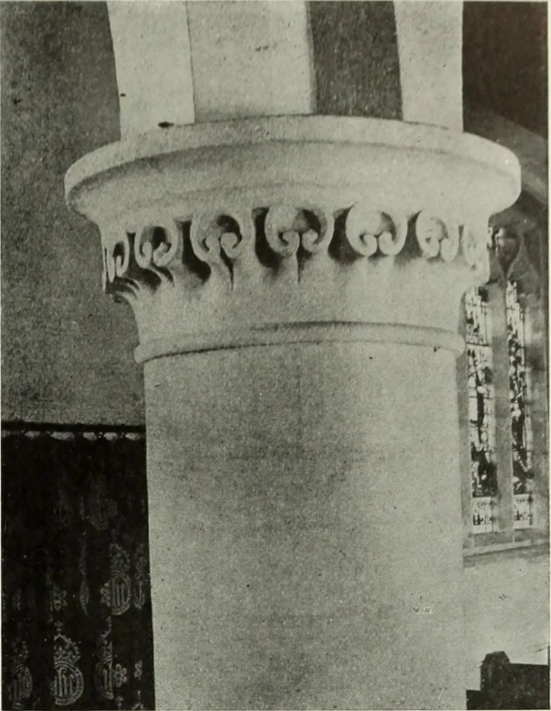An illustration from An introduction to English church architecture : from the eleventh to the sixteenth century, 1913, leaf 28