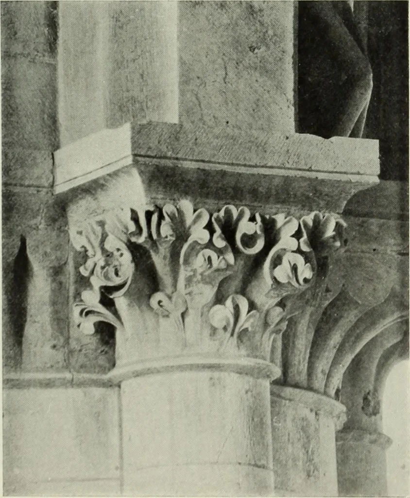 An illustration from An introduction to English church architecture : from the eleventh to the sixteenth century, 1913, leaf 28