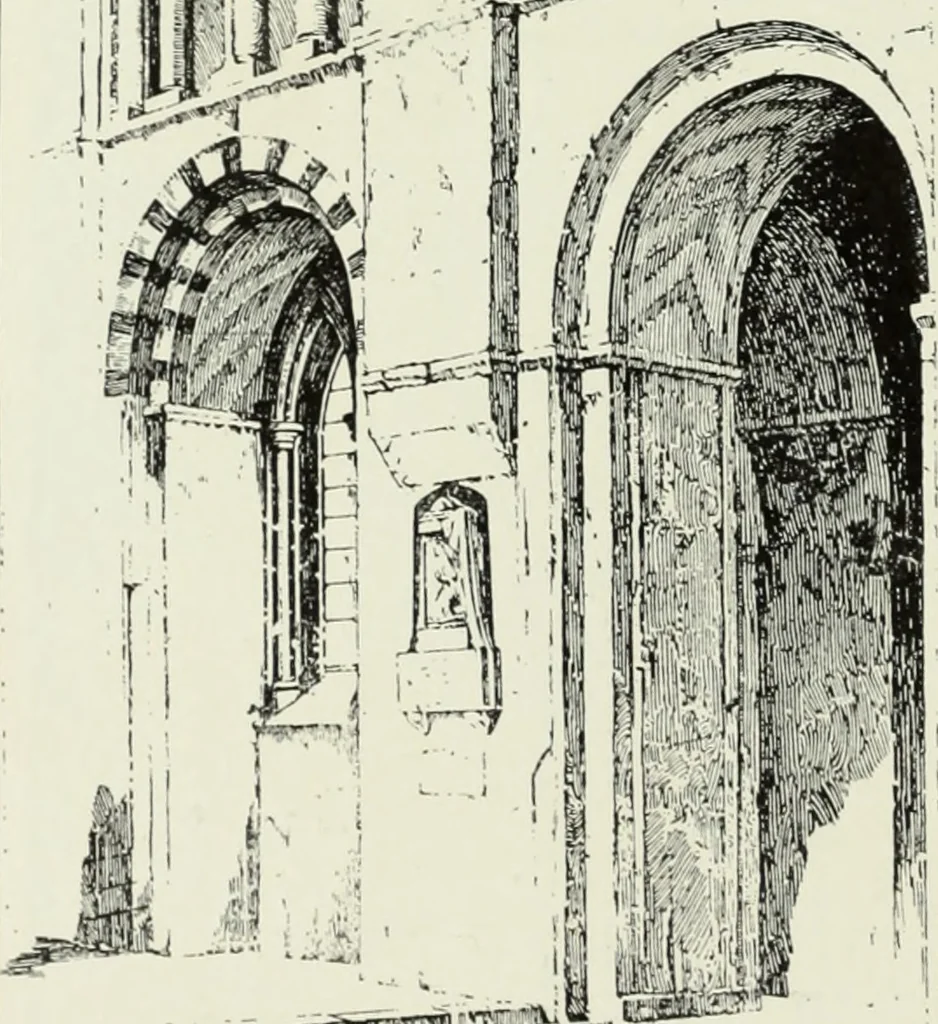 An illustration from An introduction to English church architecture : from the eleventh to the sixteenth century, 1913, leaf 281