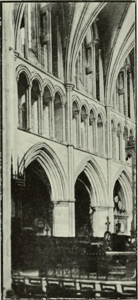 An illustration from An introduction to English church architecture : from the eleventh to the sixteenth century, 1913, leaf 285