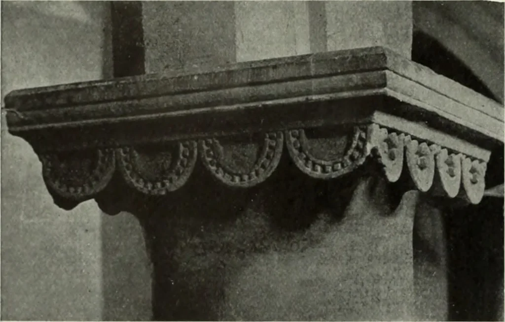 An illustration from An introduction to English church architecture : from the eleventh to the sixteenth century, 1913, leaf 29