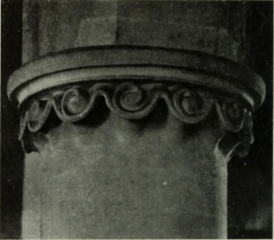 An illustration from An introduction to English church architecture : from the eleventh to the sixteenth century, 1913, leaf 29
