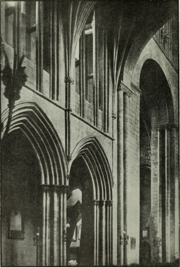 An illustration from An introduction to English church architecture : from the eleventh to the sixteenth century, 1913, leaf 291