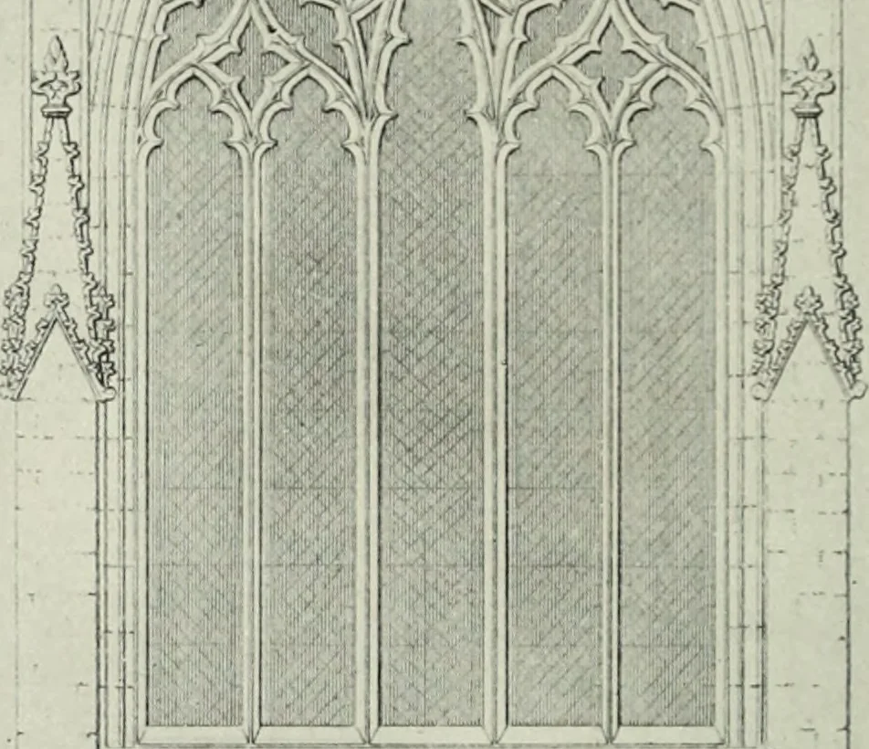 An illustration from An introduction to English church architecture : from the eleventh to the sixteenth century, 1913, leaf 293