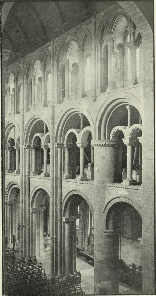 An illustration from An introduction to English church architecture : from the eleventh to the sixteenth century, 1913, leaf 296