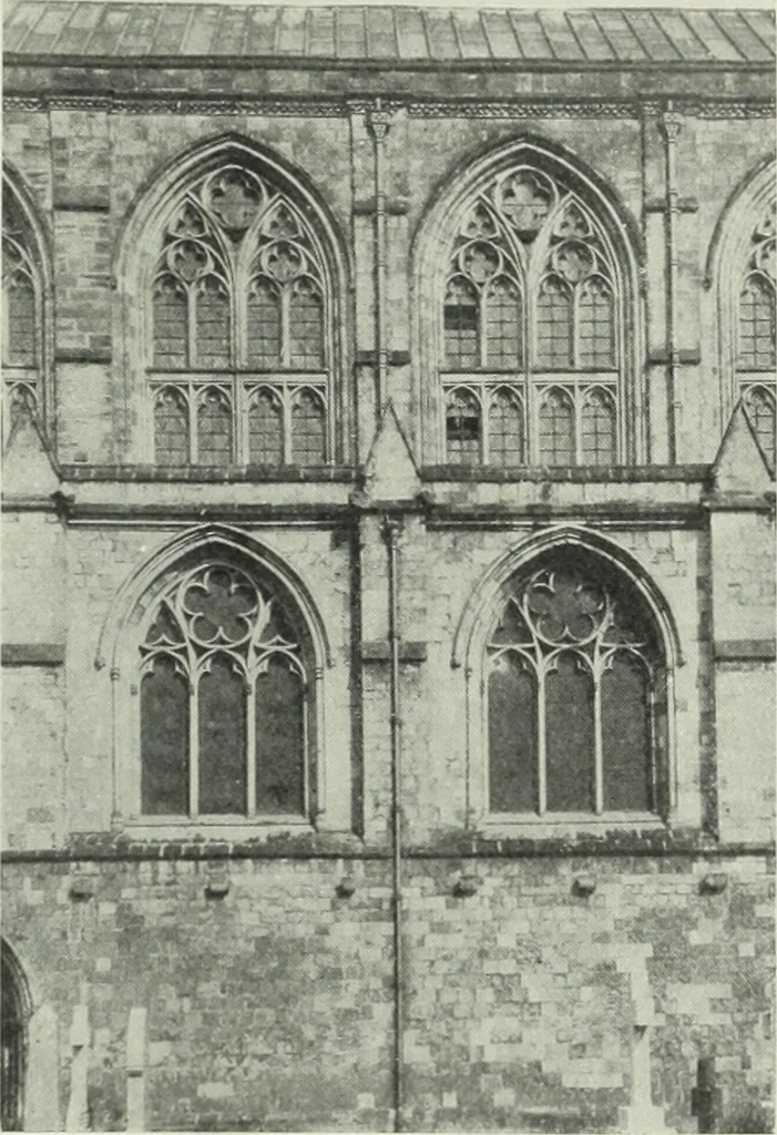An illustration from An introduction to English church architecture : from the eleventh to the sixteenth century, 1913, leaf 300