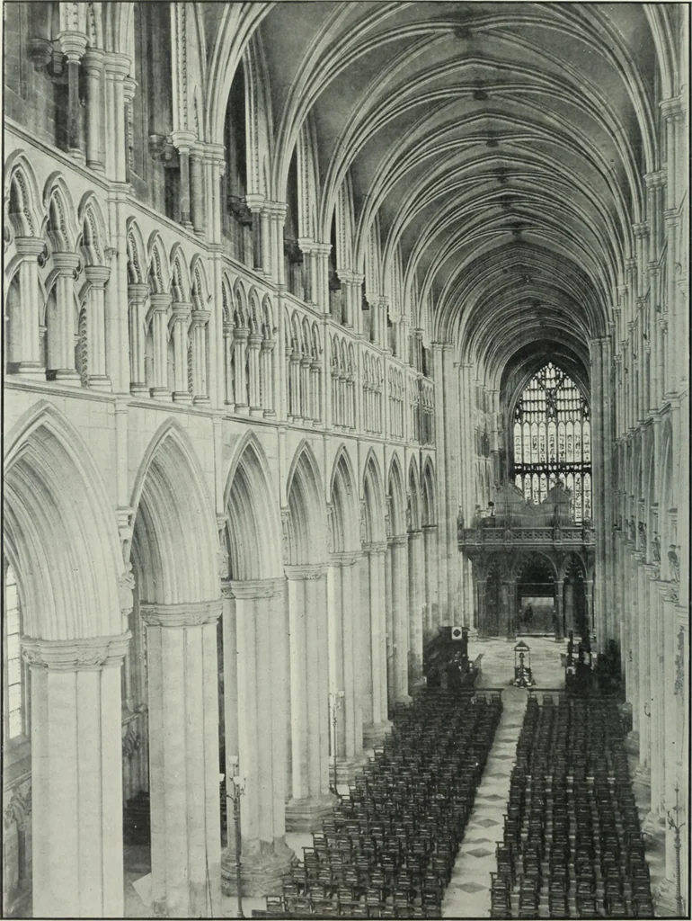 An illustration from An introduction to English church architecture : from the eleventh to the sixteenth century, 1913, leaf 301