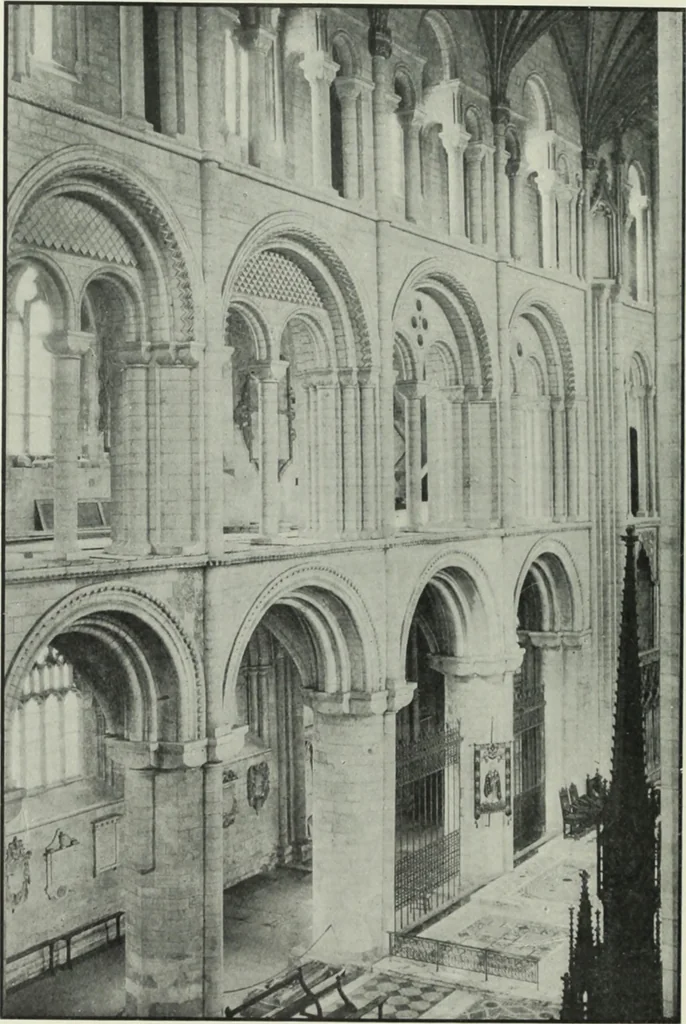 An illustration from An introduction to English church architecture : from the eleventh to the sixteenth century, 1913, leaf 303