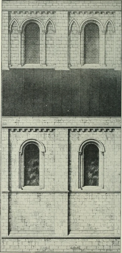 An illustration from An introduction to English church architecture : from the eleventh to the sixteenth century, 1913, leaf 307