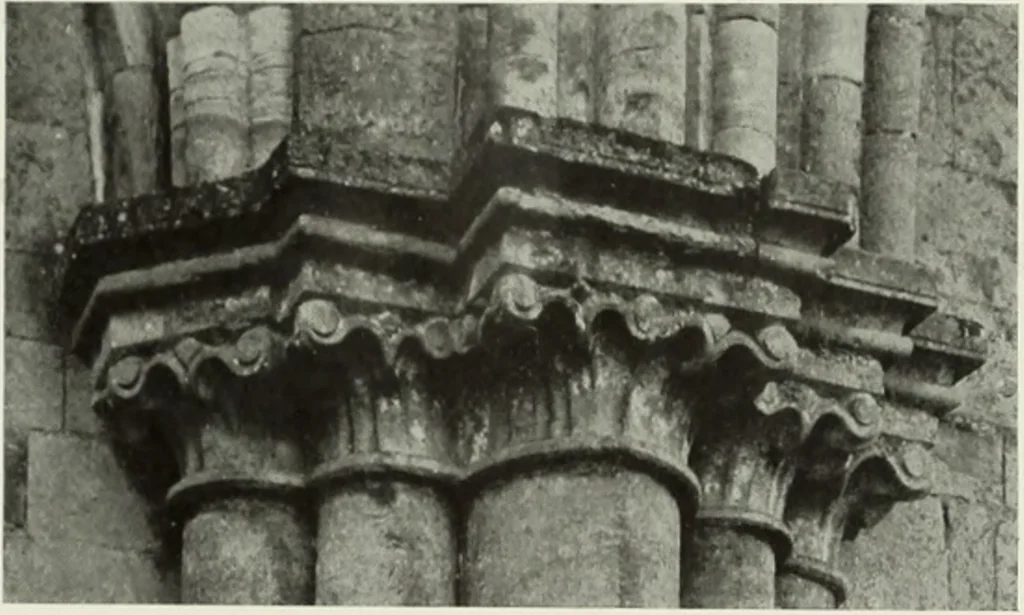 An illustration from An introduction to English church architecture : from the eleventh to the sixteenth century, 1913, leaf 31