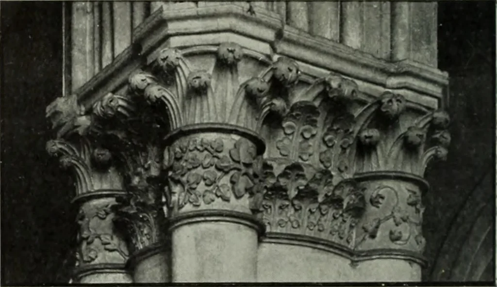 An illustration from An introduction to English church architecture : from the eleventh to the sixteenth century, 1913, leaf 31