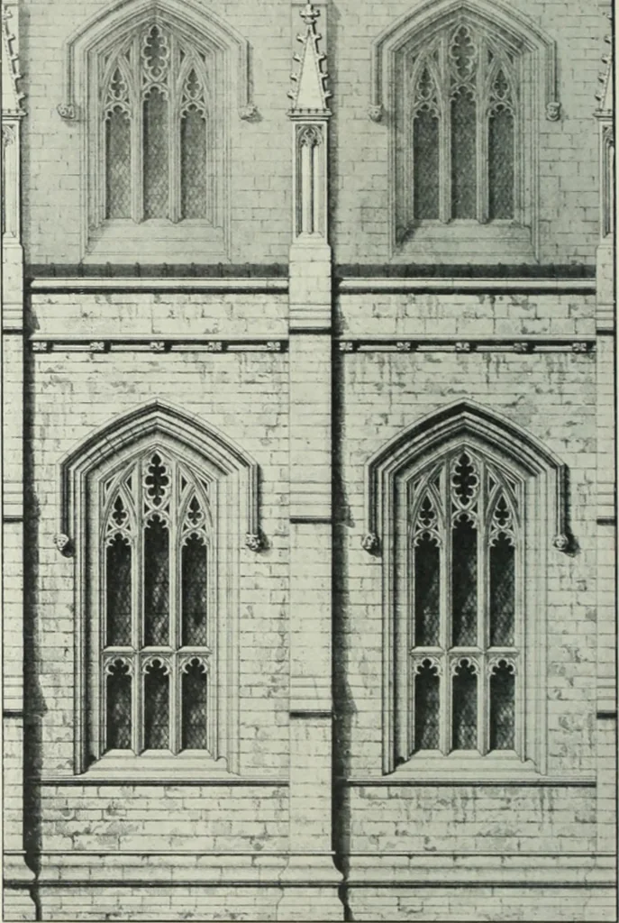 An illustration from An introduction to English church architecture : from the eleventh to the sixteenth century, 1913, leaf 311