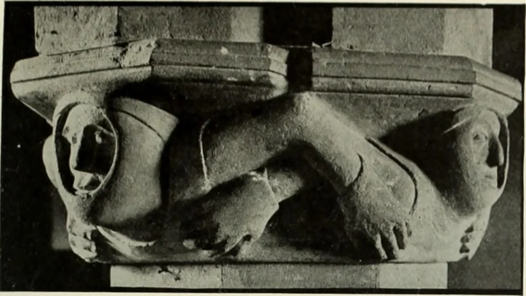 An illustration from An introduction to English church architecture : from the eleventh to the sixteenth century, 1913, leaf 32