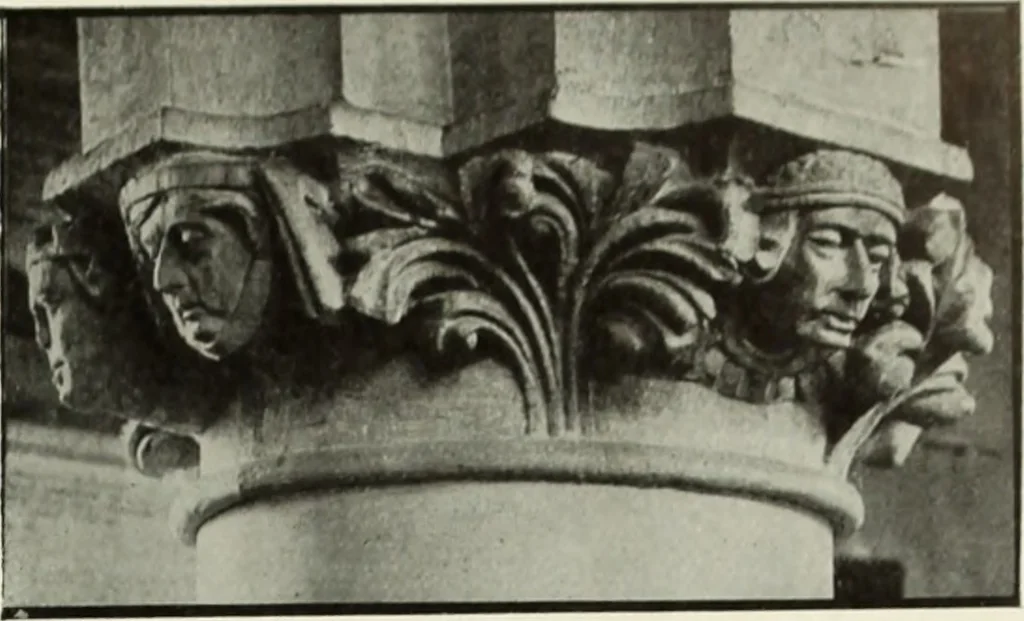 An illustration from An introduction to English church architecture : from the eleventh to the sixteenth century, 1913, leaf 32