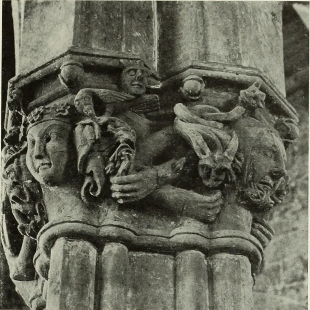 An illustration from An introduction to English church architecture : from the eleventh to the sixteenth century, 1913, leaf 32