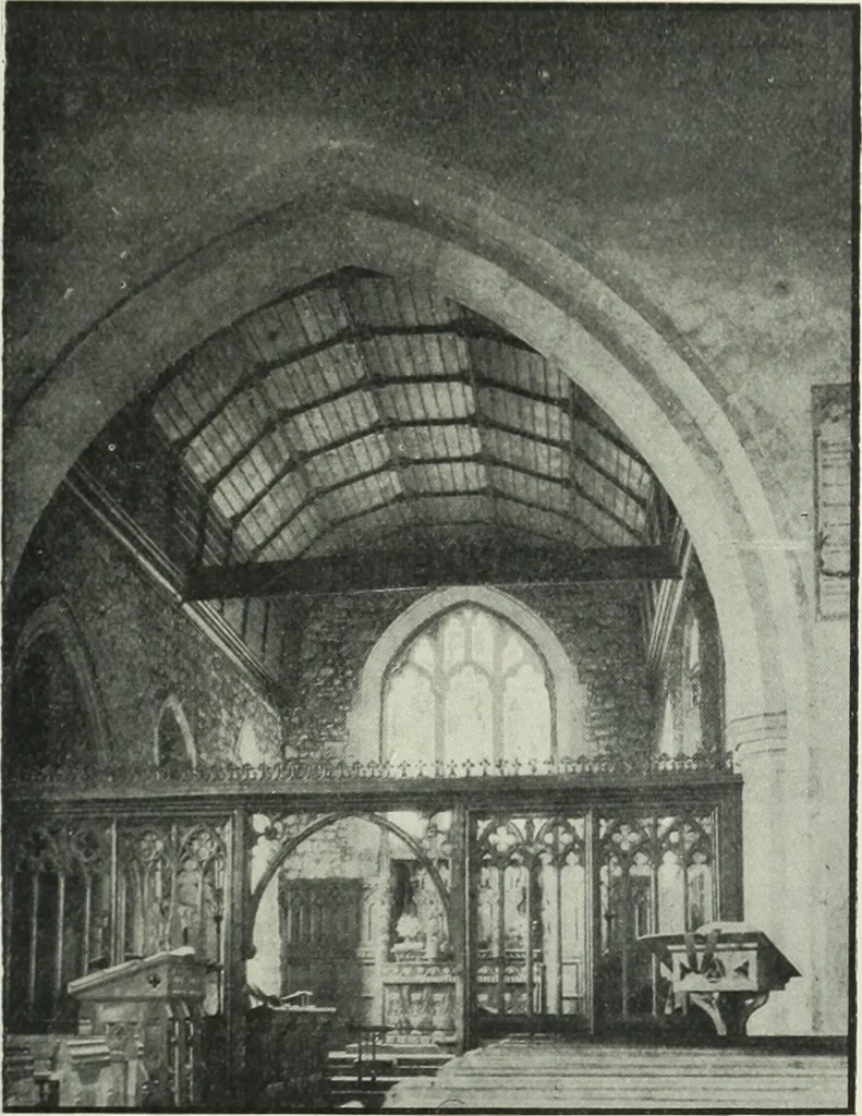 An illustration from An introduction to English church architecture : from the eleventh to the sixteenth century, 1913, leaf 320