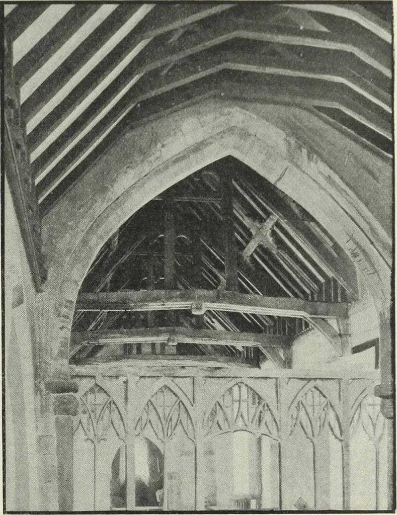 An illustration from An introduction to English church architecture : from the eleventh to the sixteenth century, 1913, leaf 320