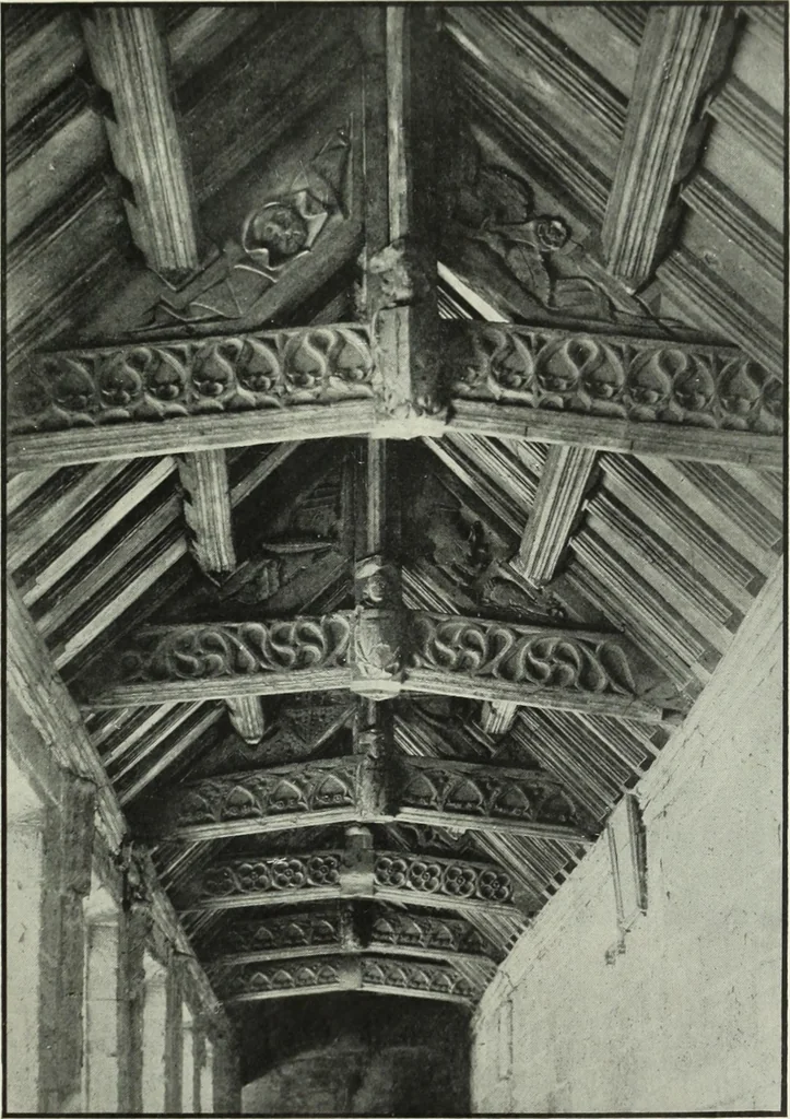 An illustration from An introduction to English church architecture : from the eleventh to the sixteenth century, 1913, leaf 322