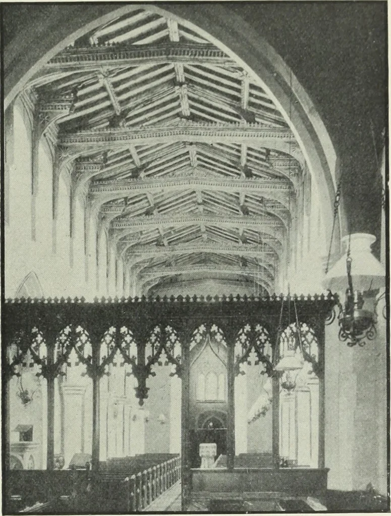 An illustration from An introduction to English church architecture : from the eleventh to the sixteenth century, 1913, leaf 324