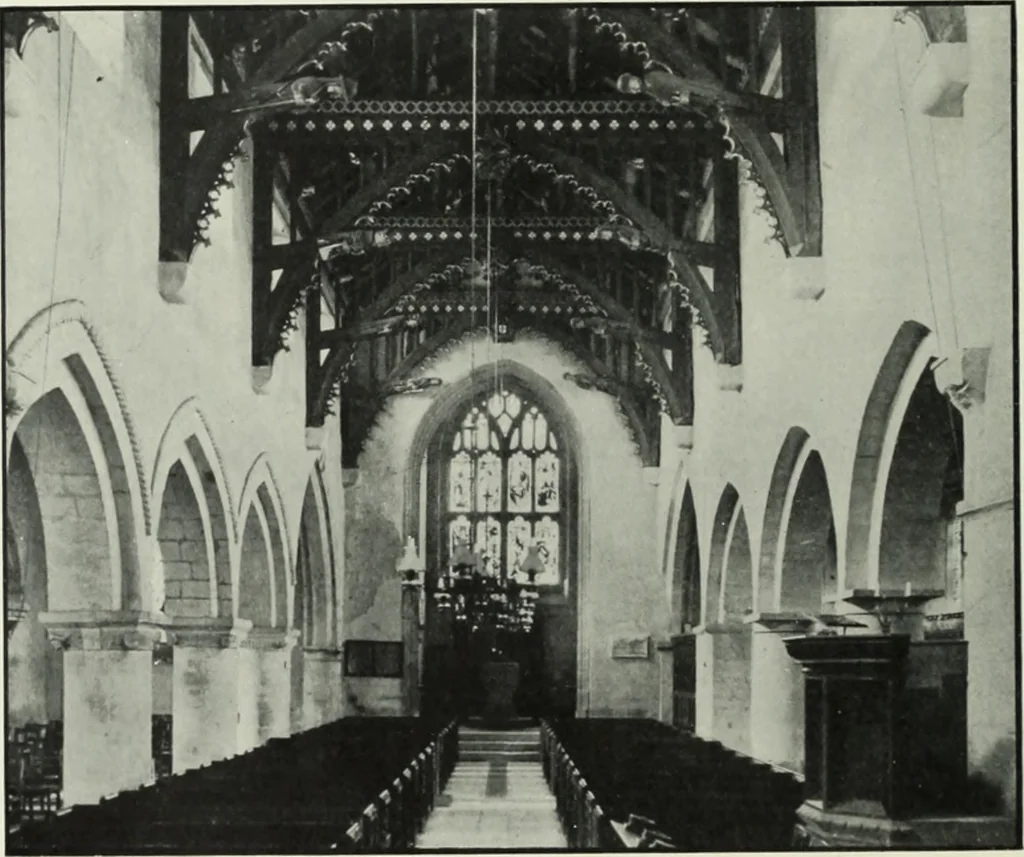An illustration from An introduction to English church architecture : from the eleventh to the sixteenth century, 1913, leaf 331