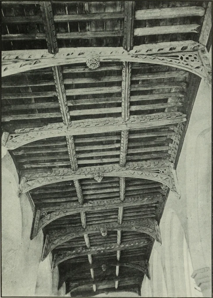 An illustration from An introduction to English church architecture : from the eleventh to the sixteenth century, 1913, leaf 338