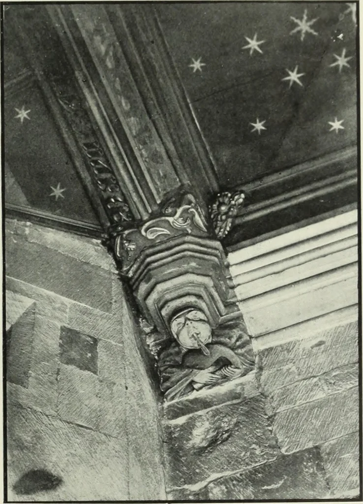 An illustration from An introduction to English church architecture : from the eleventh to the sixteenth century, 1913, leaf 340