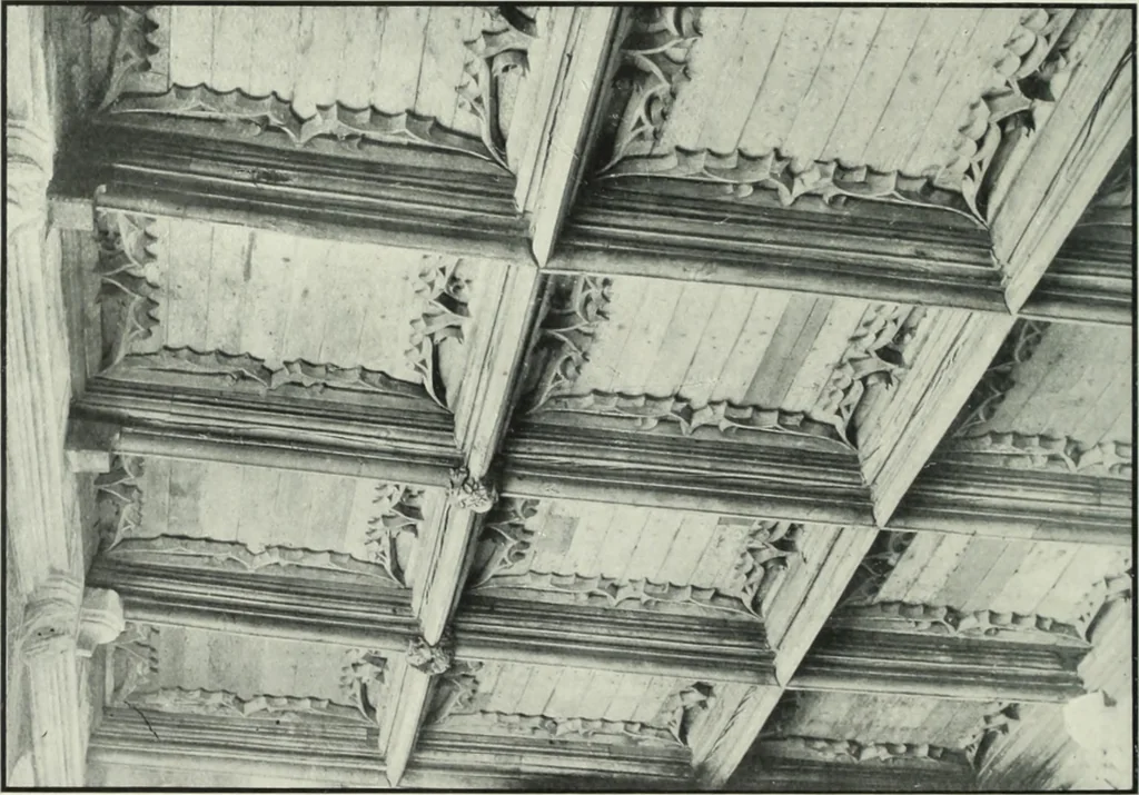 An illustration from An introduction to English church architecture : from the eleventh to the sixteenth century, 1913, leaf 341
