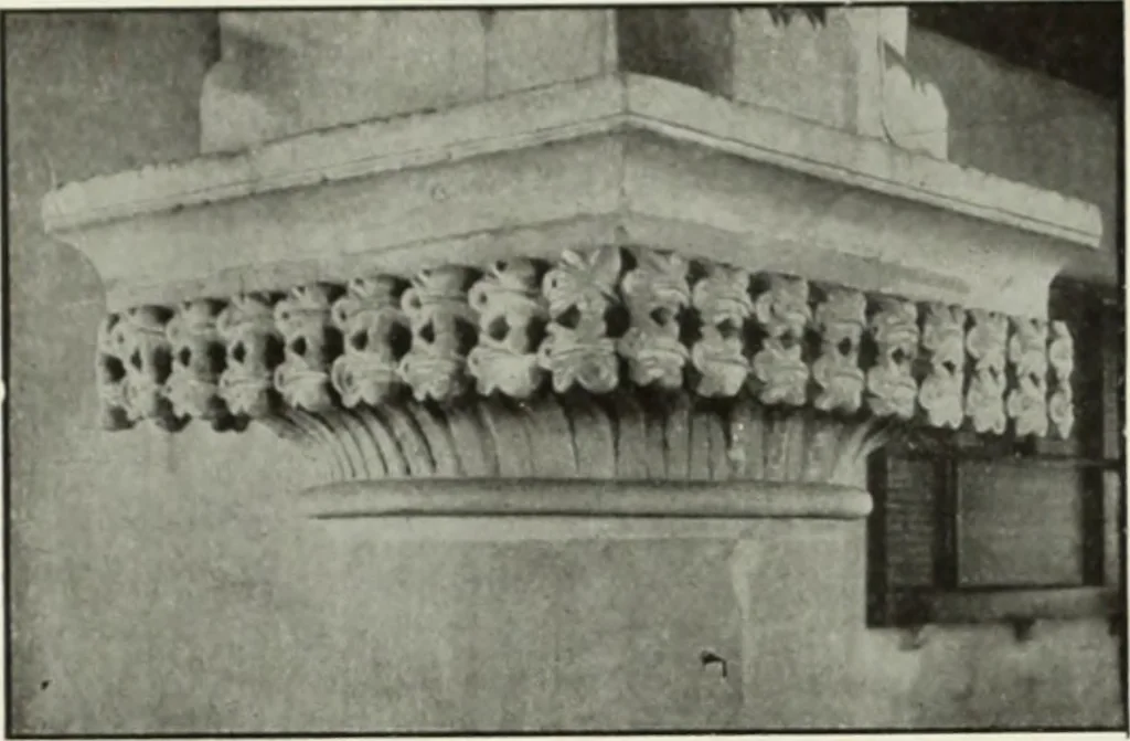 An illustration from An introduction to English church architecture : from the eleventh to the sixteenth century, 1913, leaf 35