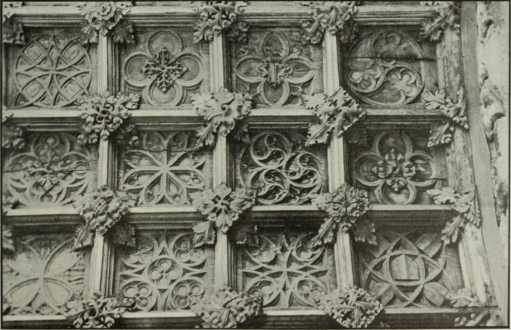 An illustration from An introduction to English church architecture : from the eleventh to the sixteenth century, 1913, leaf 350