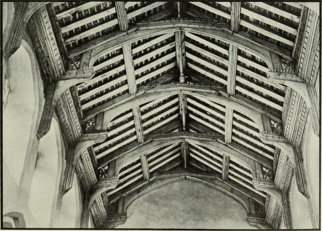 An illustration from An introduction to English church architecture : from the eleventh to the sixteenth century, 1913, leaf 356