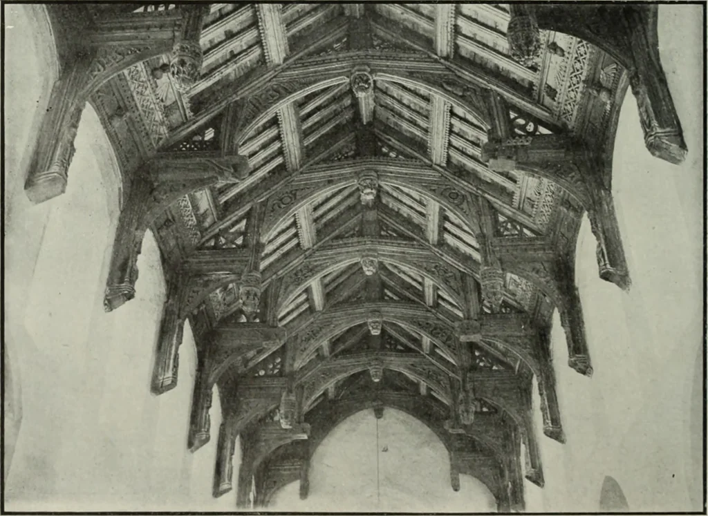 An illustration from An introduction to English church architecture : from the eleventh to the sixteenth century, 1913, leaf 357