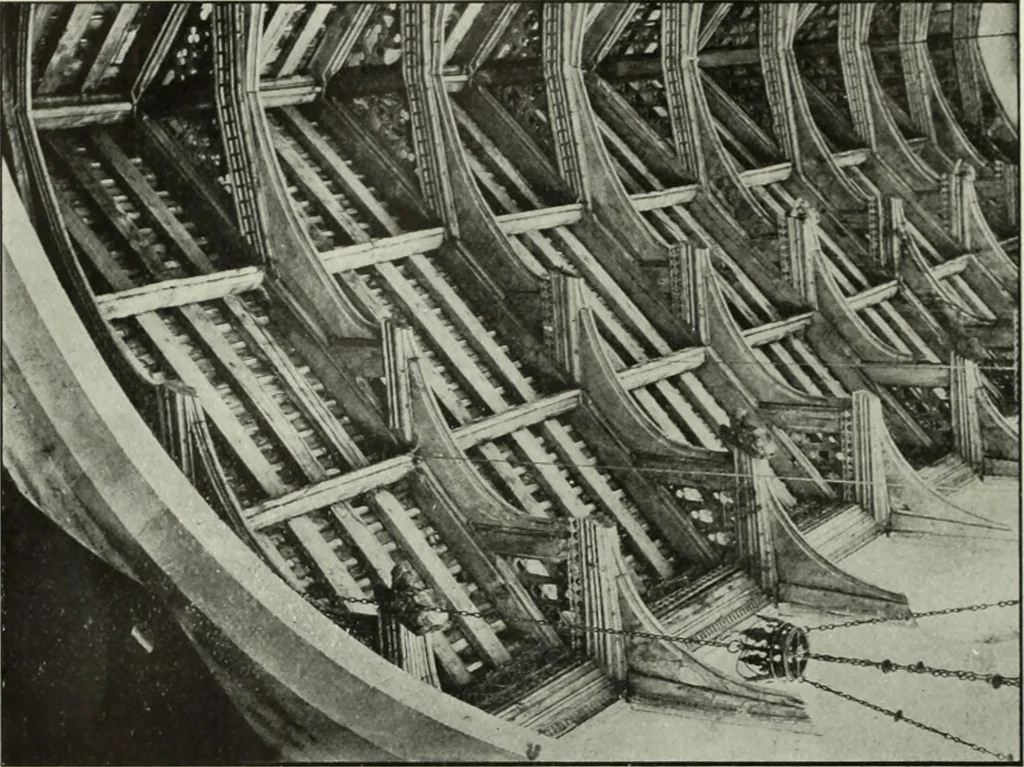 An illustration from An introduction to English church architecture : from the eleventh to the sixteenth century, 1913, leaf 363