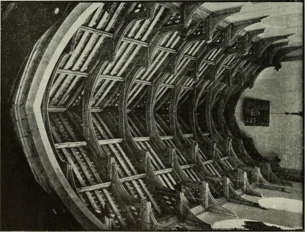 An illustration from An introduction to English church architecture : from the eleventh to the sixteenth century, 1913, leaf 363