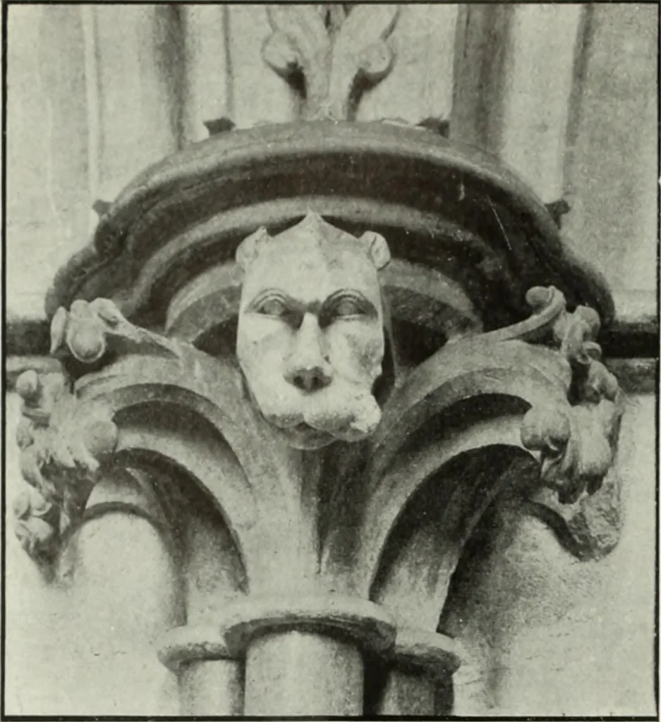 An illustration from An introduction to English church architecture : from the eleventh to the sixteenth century, 1913, leaf 37